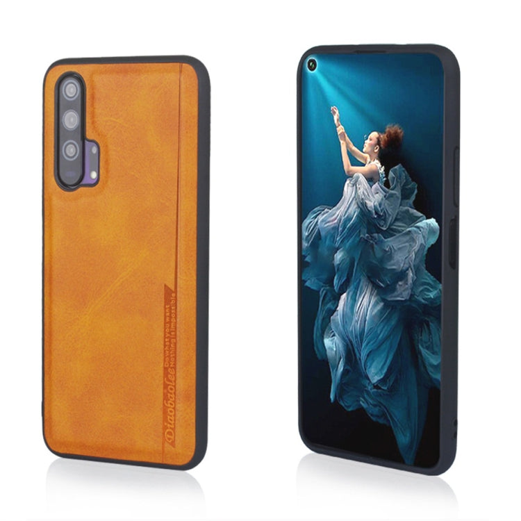 For Huawei Honor 20 Pro Diaobaolee Shockproof PU + TPU Protective Case