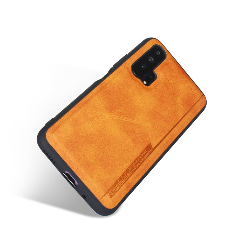 For Huawei Honor 20 Pro Diaobaolee Shockproof PU + TPU Protective Case