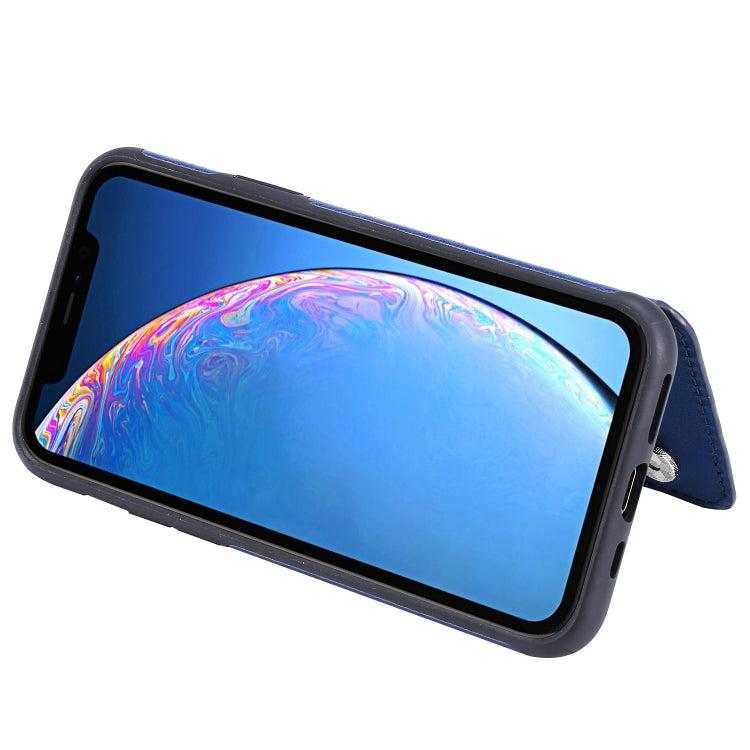 For iPhone 11 Pro Solid Color Double Buckle Zipper Shockproof Protective Case