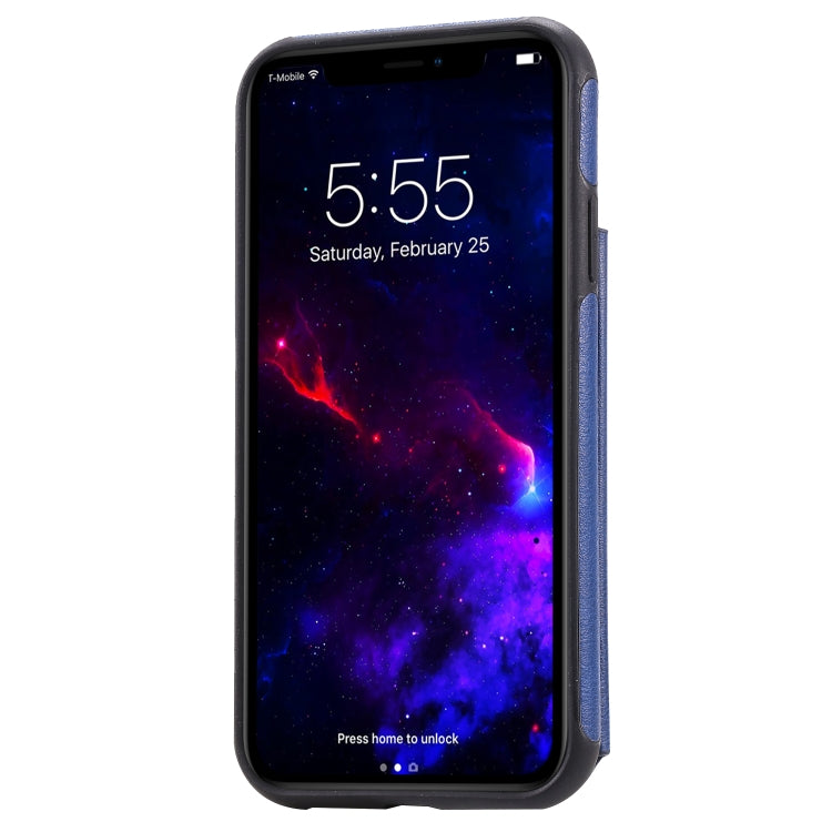 For iPhone 11 Solid Color Double Buckle Zipper Shockproof Protective Case