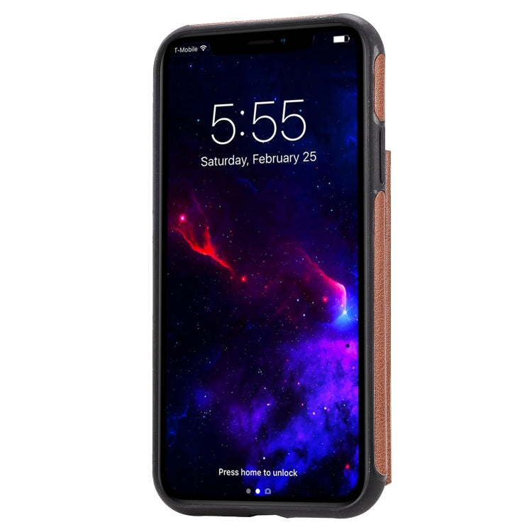 For iPhone 11 Solid Color Double Buckle Zipper Shockproof Protective Case