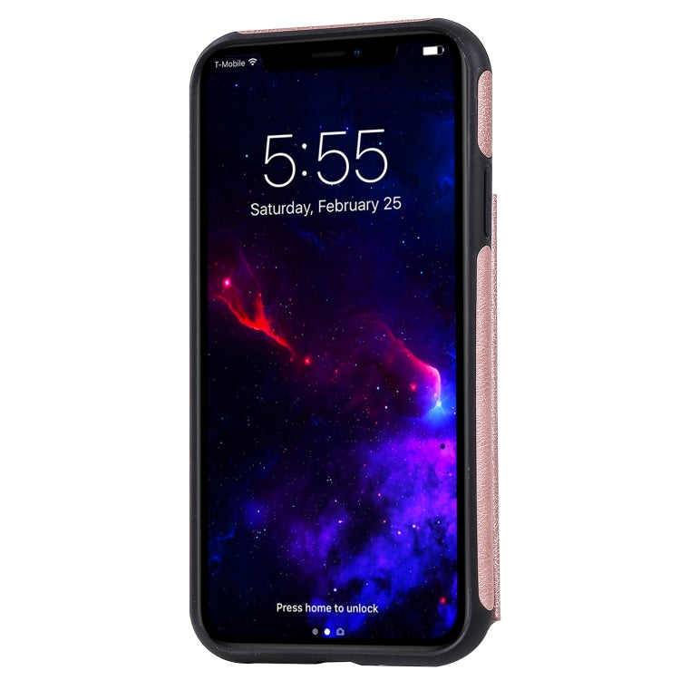 For iPhone 11 Solid Color Double Buckle Zipper Shockproof Protective Case