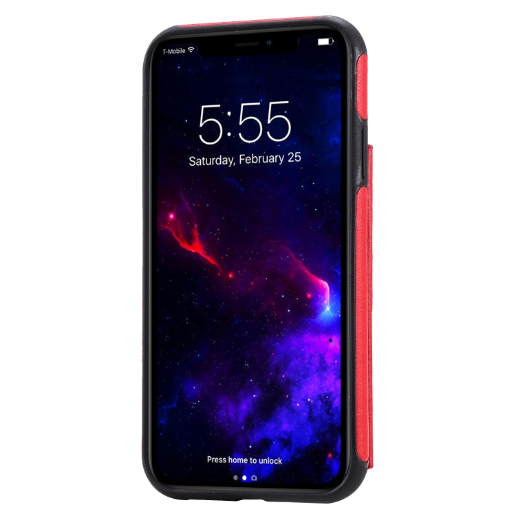 For iPhone 11 Solid Color Double Buckle Zipper Shockproof Protective Case