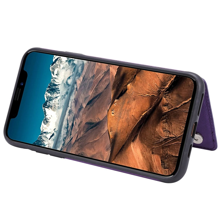 For iPhone 11 Pro Max Solid Color Double Buckle Zipper Shockproof Protective Case