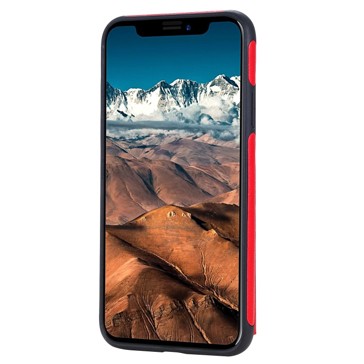 For iPhone 11 Pro Max Solid Color Double Buckle Zipper Shockproof Protective Case