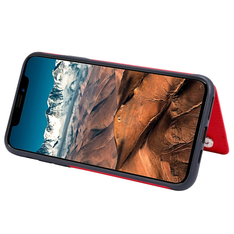 For iPhone 11 Pro Max Solid Color Double Buckle Zipper Shockproof Protective Case