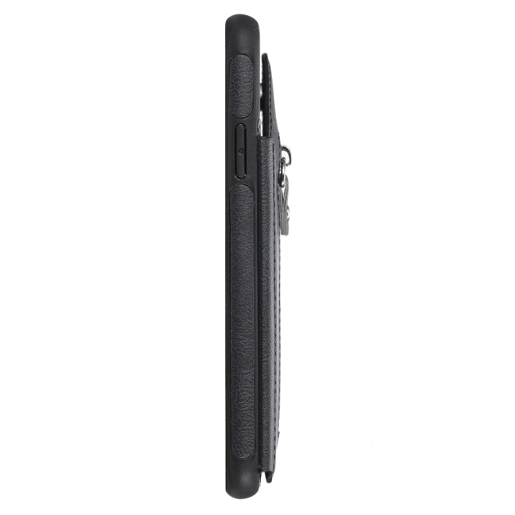For iPhone 11 Pro Max Solid Color Double Buckle Zipper Shockproof Protective Case