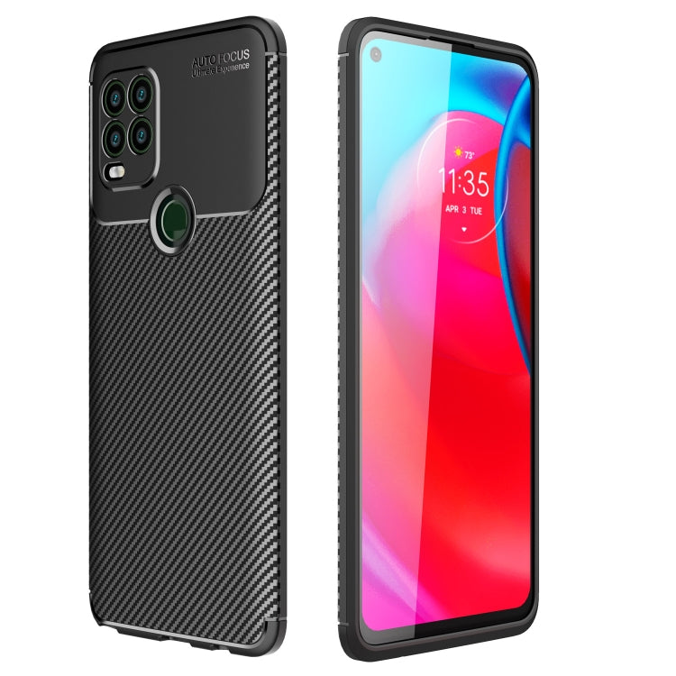 For Motorola Moto G Stylus 2021 5G Carbon Fiber Texture Shockproof TPU Case