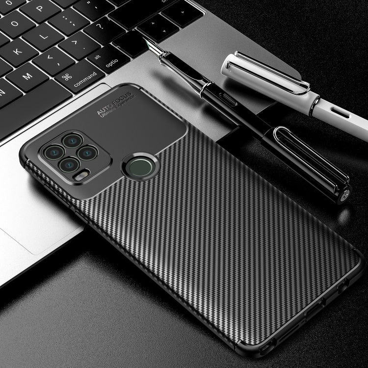 For Motorola Moto G Stylus 2021 5G Carbon Fiber Texture Shockproof TPU Case