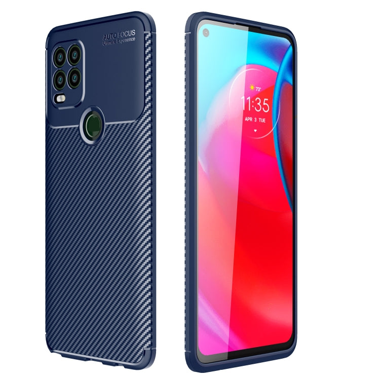 For Motorola Moto G Stylus 2021 5G Carbon Fiber Texture Shockproof TPU Case