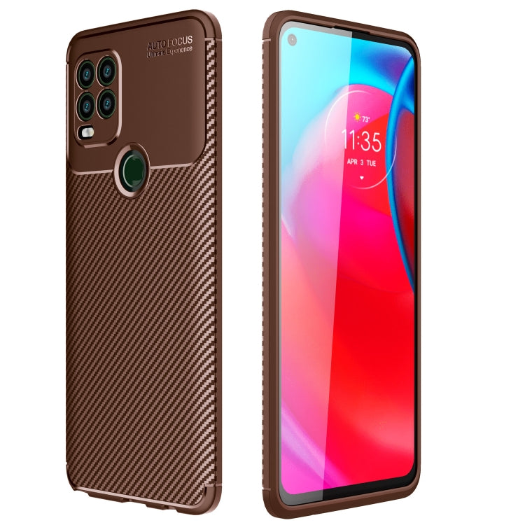 For Motorola Moto G Stylus 2021 5G Carbon Fiber Texture Shockproof TPU Case