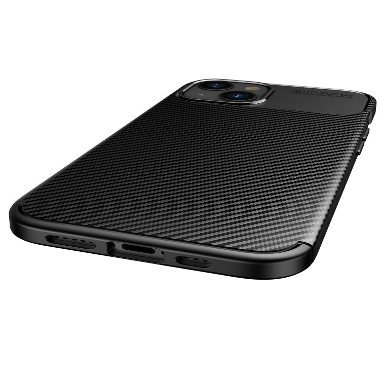 For iPhone 13 mini Carbon Fiber Texture Shockproof TPU Case