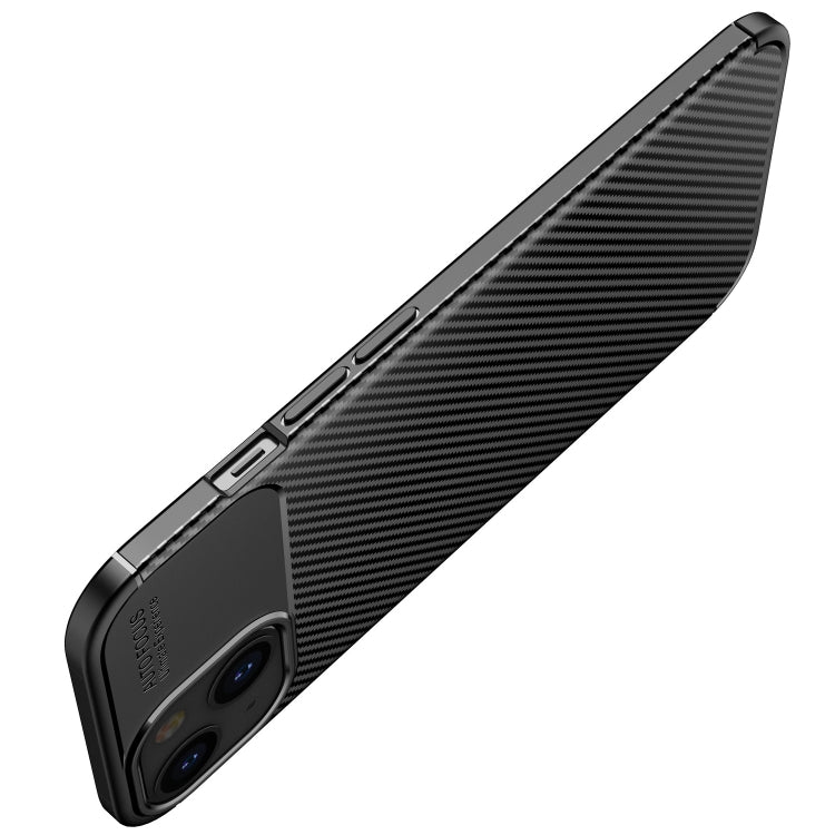 For iPhone 13 mini Carbon Fiber Texture Shockproof TPU Case