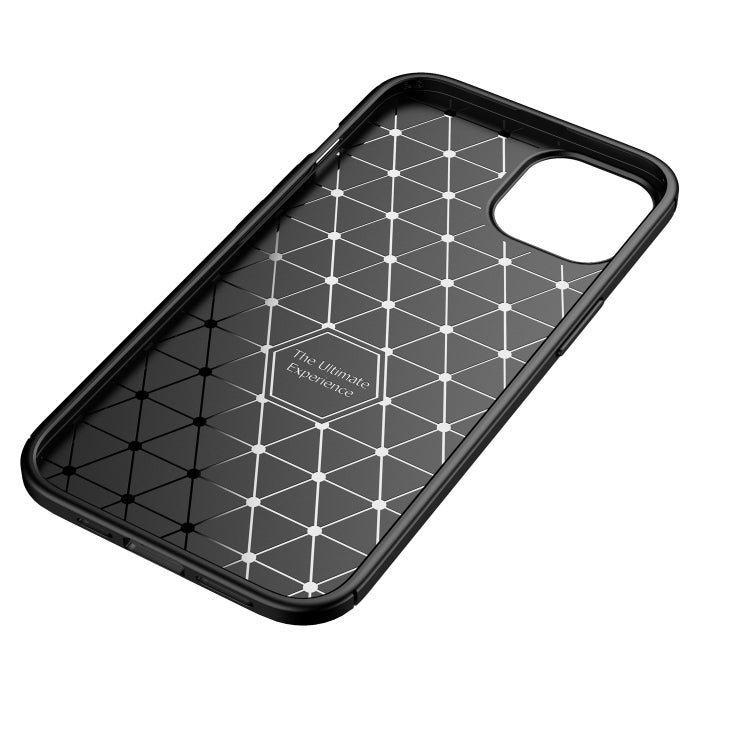 For iPhone 13 mini Carbon Fiber Texture Shockproof TPU Case