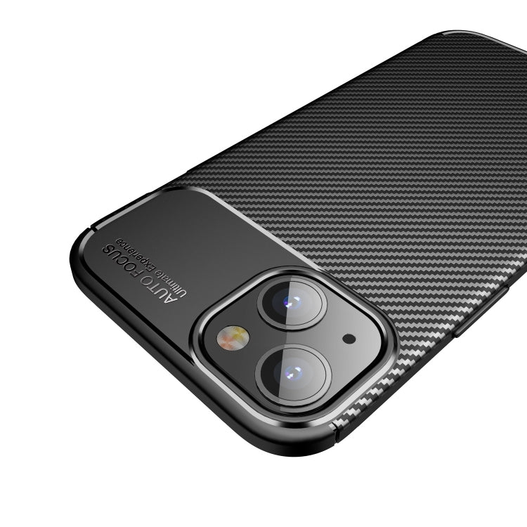 For iPhone 13 mini Carbon Fiber Texture Shockproof TPU Case