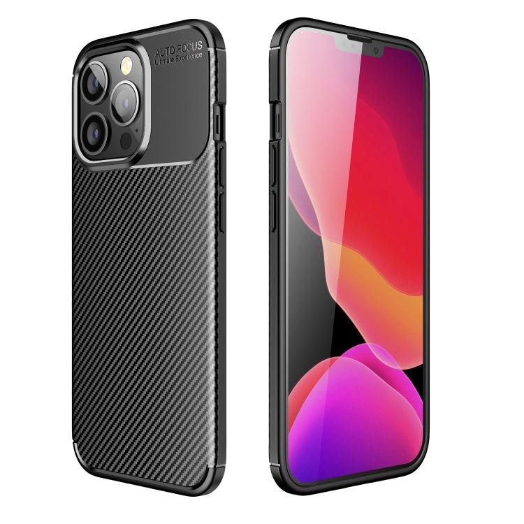 For iPhone 13 Pro Carbon Fiber Texture Shockproof TPU Case