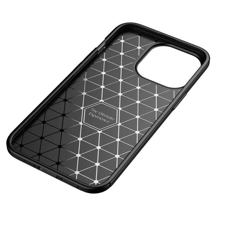 For iPhone 13 Pro Max Carbon Fiber Texture Shockproof TPU Case