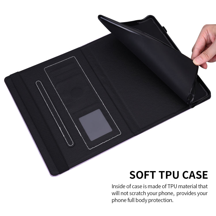 For Amazon Fire HD 10 / 10 Plus (2021) Peacock Tail Embossing Pattern Horizontal Flip Leather Case with Holder & Anti Skid Strip & Card Slots