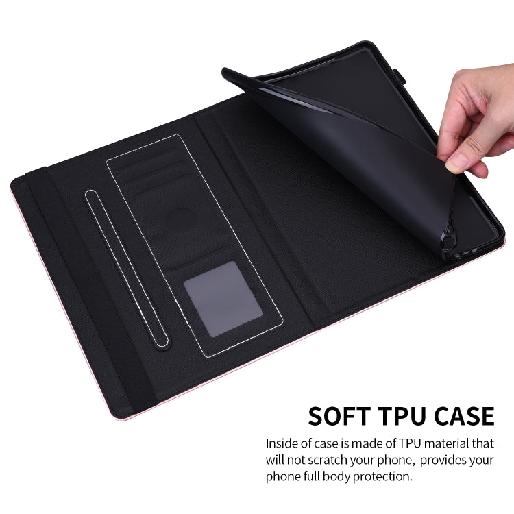 For Amazon Fire HD 10 / 10 Plus (2021) Peacock Tail Embossing Pattern Horizontal Flip Leather Case with Holder & Anti Skid Strip & Card Slots
