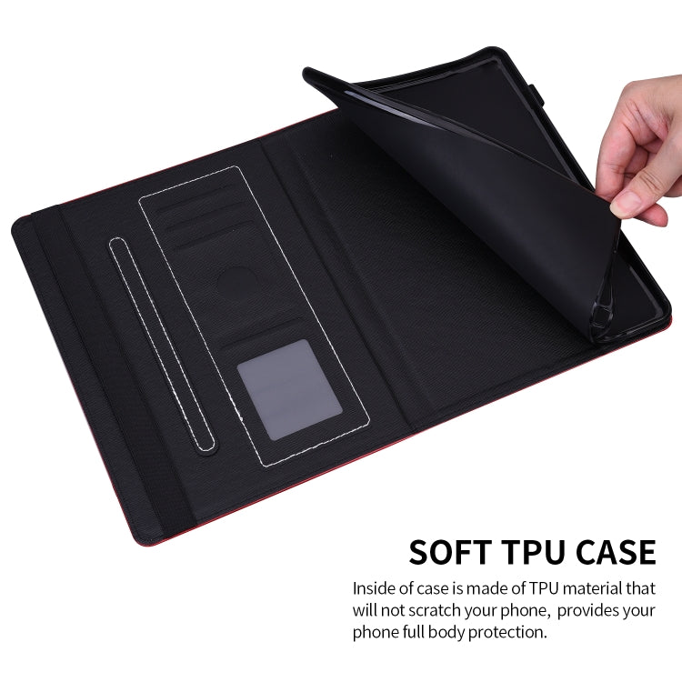 For Amazon Fire HD 10 / 10 Plus (2021) Peacock Tail Embossing Pattern Horizontal Flip Leather Case with Holder & Anti Skid Strip & Card Slots
