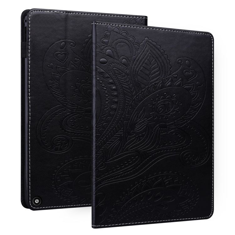 For Amazon Fire HD 10 / 10 Plus (2021) Peacock Tail Embossing Pattern Horizontal Flip Leather Case with Holder & Anti Skid Strip & Card Slots