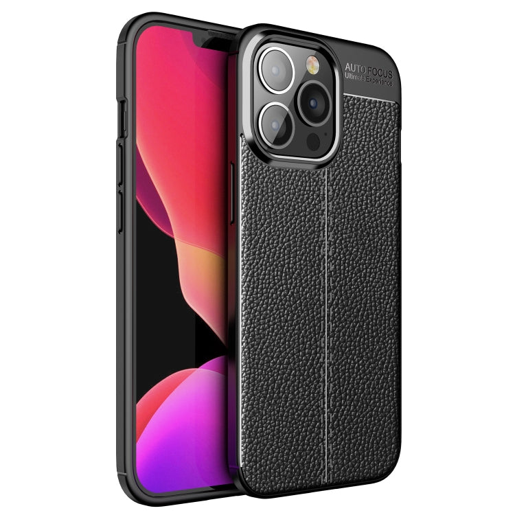 For iPhone 13 Pro Litchi Texture TPU Shockproof Case