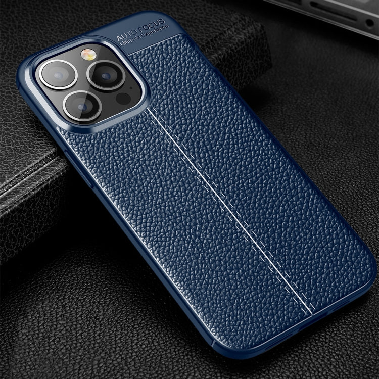 For iPhone 13 Pro Litchi Texture TPU Shockproof Case