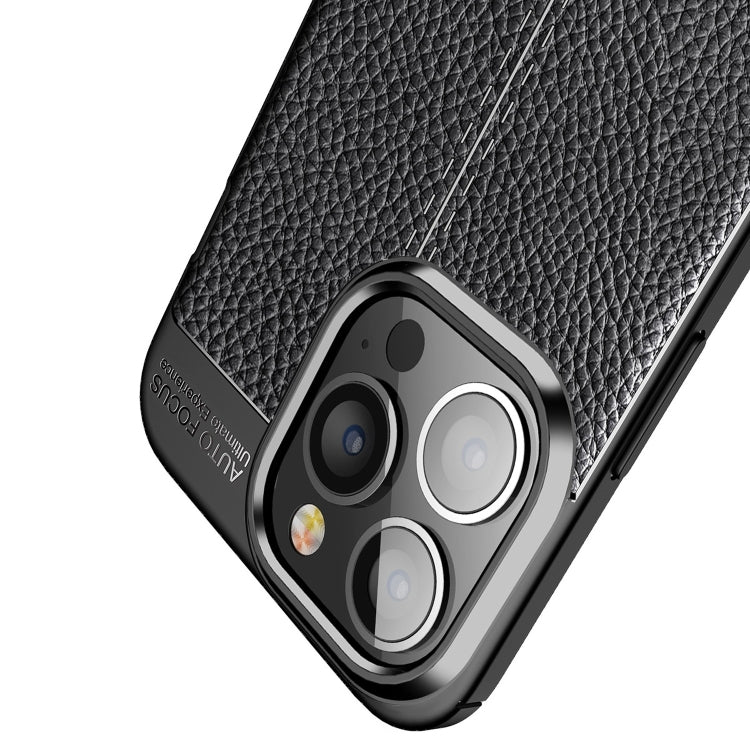 For iPhone 13 Pro Litchi Texture TPU Shockproof Case