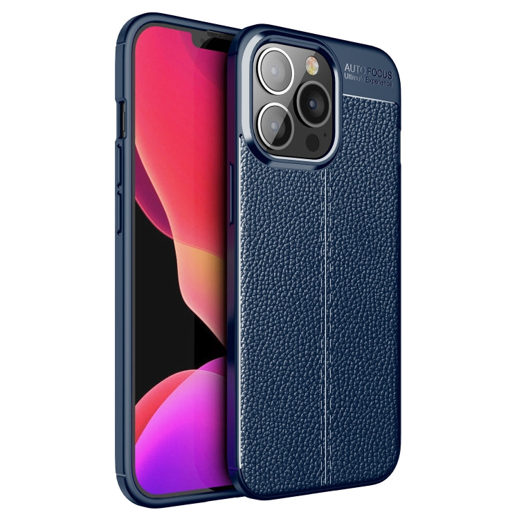 For iPhone 13 Pro Max Litchi Texture TPU Shockproof Case
