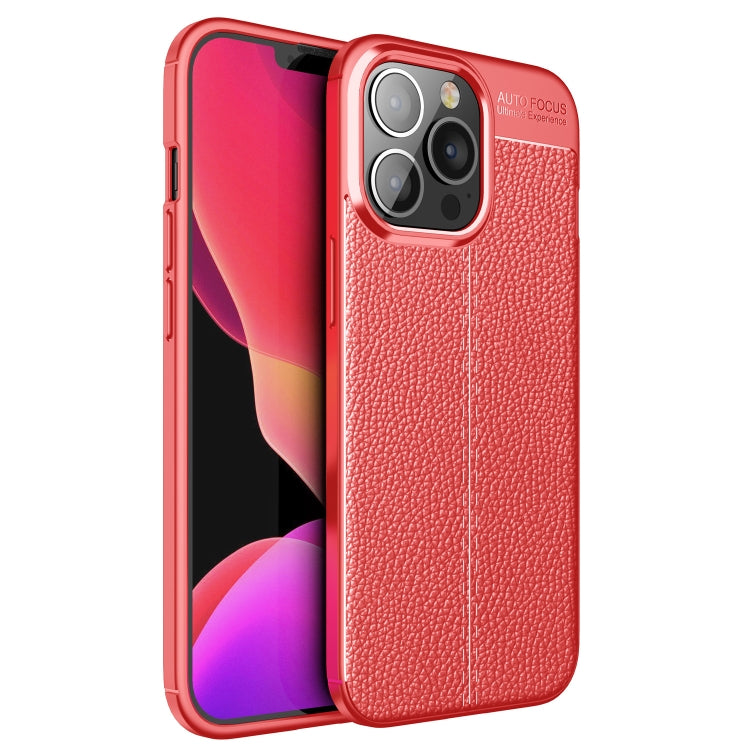 For iPhone 13 Pro Max Litchi Texture TPU Shockproof Case