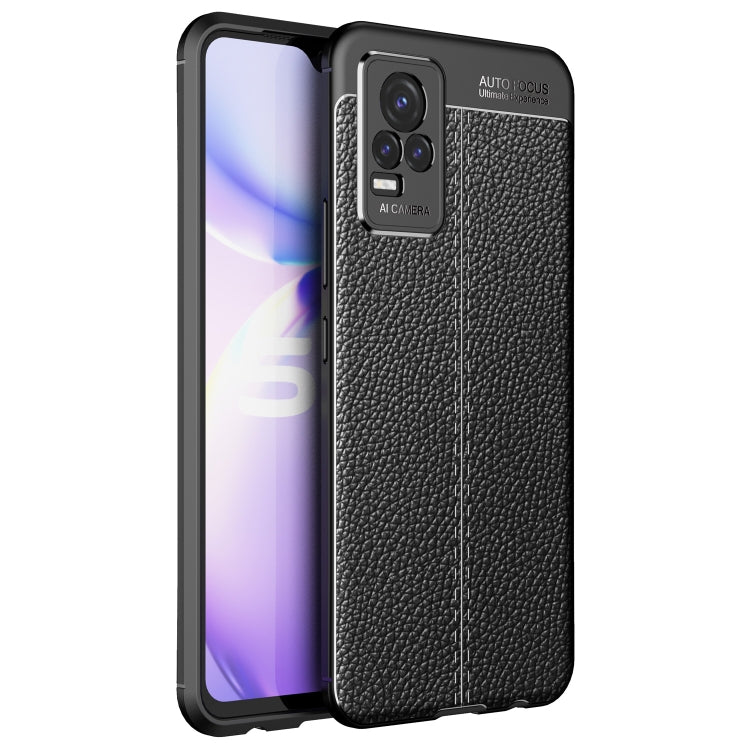 For vivo Y73 5G Litchi Texture TPU Shockproof Case