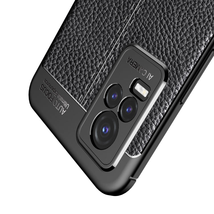 For vivo Y73 5G Litchi Texture TPU Shockproof Case