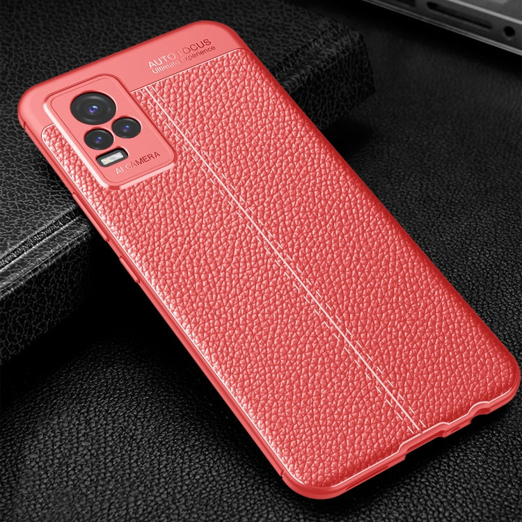 For vivo Y73 5G Litchi Texture TPU Shockproof Case
