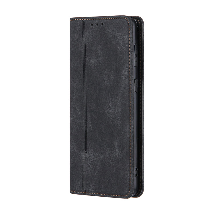 For Samsung Galaxy S21 5G Skin Feel Pressure Line Magnetic Horizontal Flip Leather Case with Holder & Card Slot & Wallet & Photo Frame