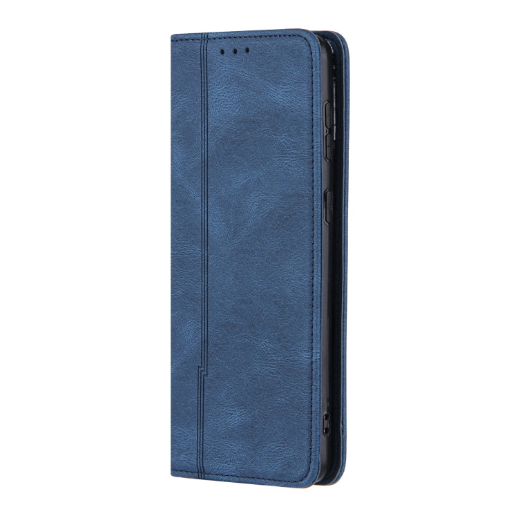 For Samsung Galaxy S21 5G Skin Feel Pressure Line Magnetic Horizontal Flip Leather Case with Holder & Card Slot & Wallet & Photo Frame