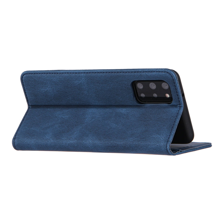 For Samsung Galaxy S20 Skin Feel Pressure Line Magnetic Horizontal Flip Leather Case with Holder & Card Slot & Wallet & Photo Frame