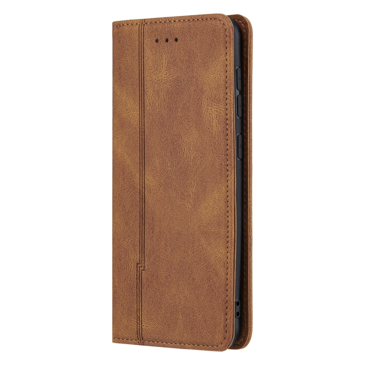 For Samsung Galaxy A50 / A30s / A50s Skin Feel Pressure Line Magnetic Horizontal Flip Leather Case with Holder & Card Slot & Wallet & Photo Frame