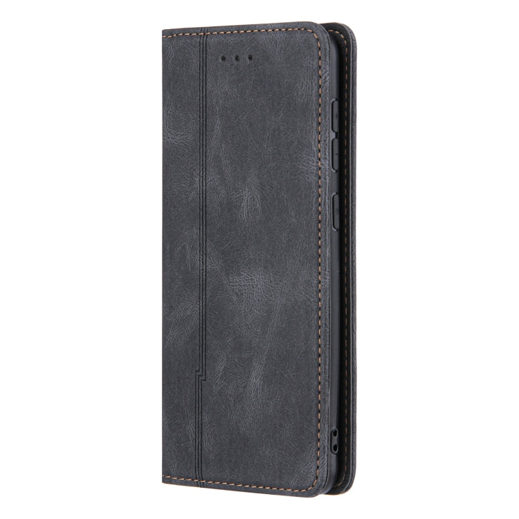 For Samsung Galaxy A70 / A70s Skin Feel Pressure Line Magnetic Horizontal Flip Leather Case with Holder & Card Slot & Wallet & Photo Frame