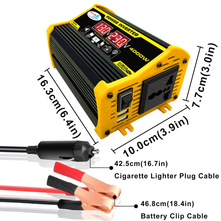 Legend II Generation 12V to 110V 4000W Car Power Inverter
