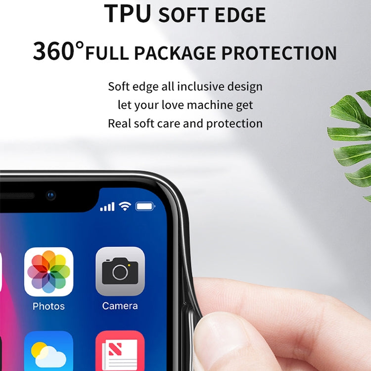 For Nokia 3.1 Plus Starry Sky Painted Tempered Glass TPU Shockproof Protective Case