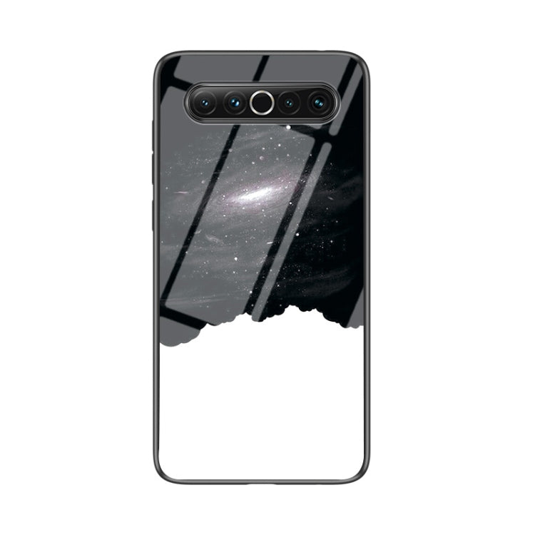 For Meizu 17 Starry Sky Painted Tempered Glass TPU Shockproof Protective Case