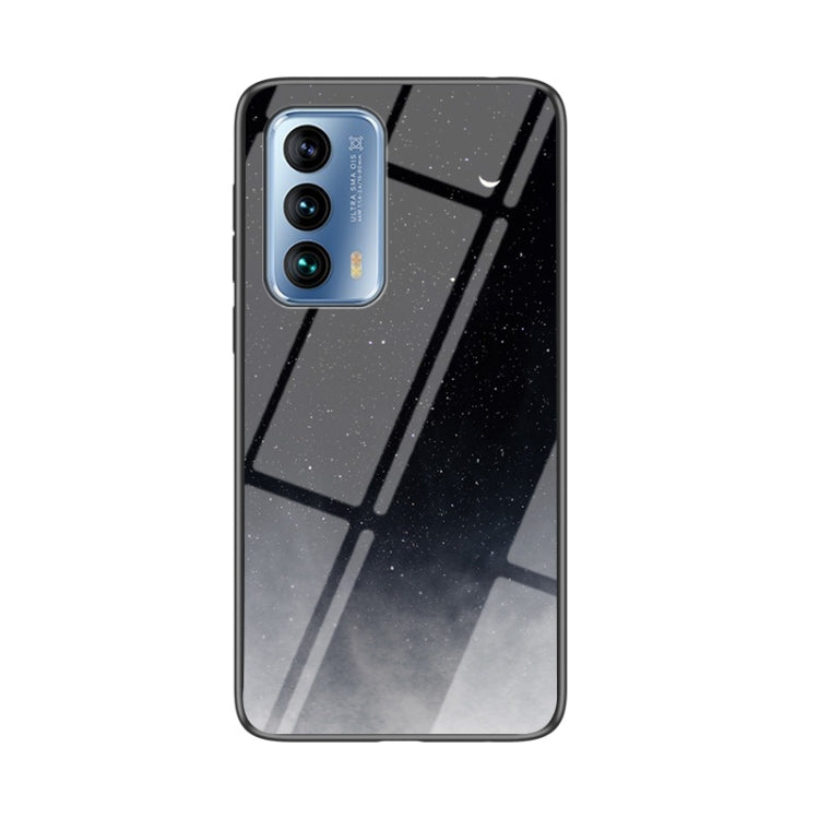 For Meizu 18 Starry Sky Painted Tempered Glass TPU Shockproof Protective Case