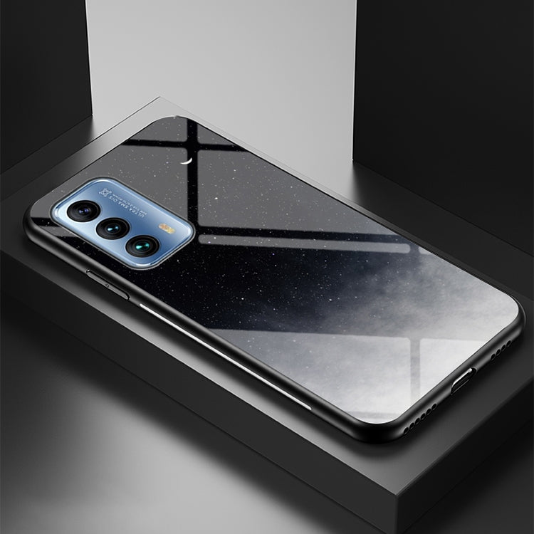 For Meizu 18 Starry Sky Painted Tempered Glass TPU Shockproof Protective Case