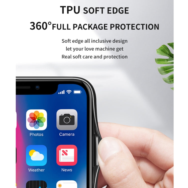 For Google Pixel 3 Starry Sky Painted Tempered Glass TPU Shockproof Protective Case