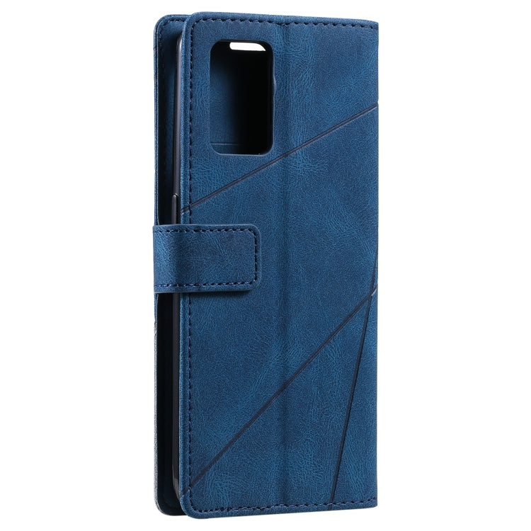 For OPPO A74 4G / F19 Skin Feel Splicing Horizontal Flip Leather Case with Holder & Card Slots & Wallet & Photo Frame