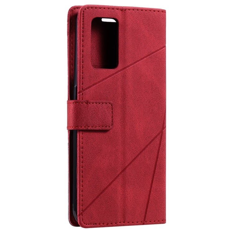 For OPPO A74 4G / F19 Skin Feel Splicing Horizontal Flip Leather Case with Holder & Card Slots & Wallet & Photo Frame