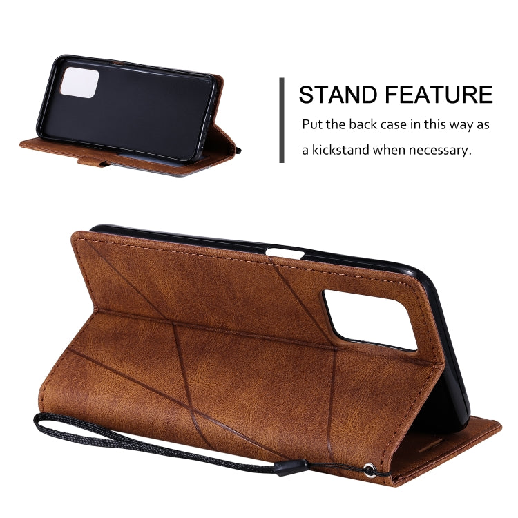 For OPPO Realme V13 5G Skin Feel Splicing Horizontal Flip Leather Case with Holder & Card Slots & Wallet & Photo Frame