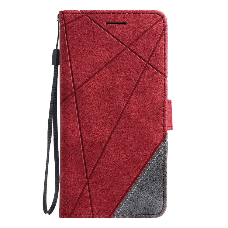 For OPPO Reno5 5G Skin Feel Splicing Horizontal Flip Leather Case with Holder & Card Slots & Wallet & Photo Frame