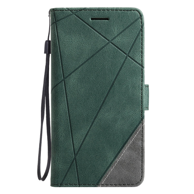 For OPPO Reno5 5G Skin Feel Splicing Horizontal Flip Leather Case with Holder & Card Slots & Wallet & Photo Frame