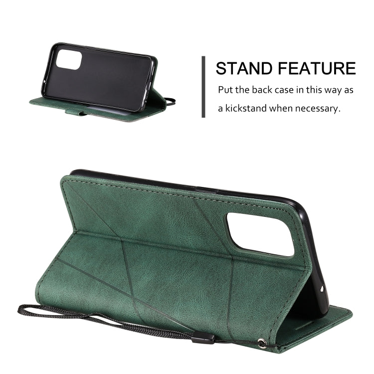 For OPPO Reno5 5G Skin Feel Splicing Horizontal Flip Leather Case with Holder & Card Slots & Wallet & Photo Frame